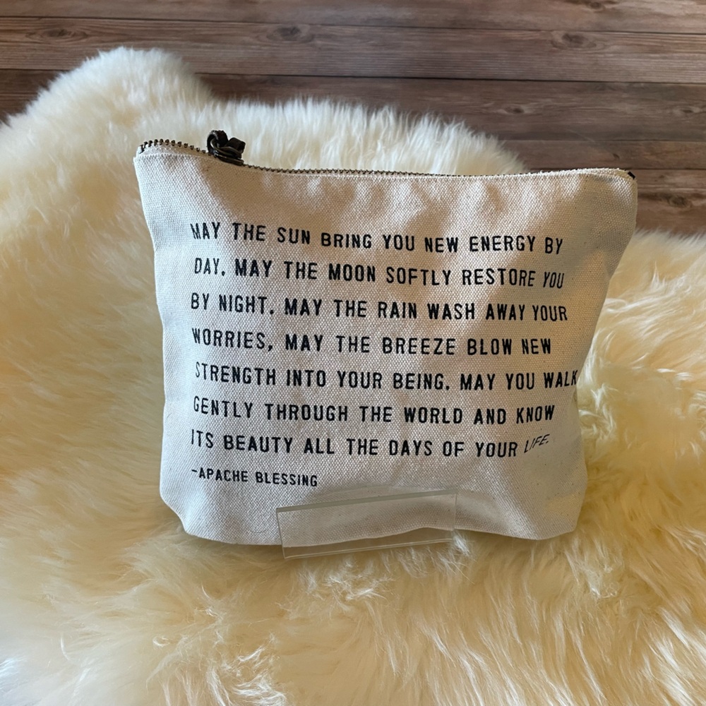 SUGARBOO & CO. | Travel Light ~ APACHE BLESSING Canvas Zip Bag